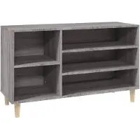 vidaXL Armoire à chaussures Sonoma gris 102x36x60 cm Bois d'ingénierie