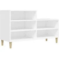 vidaXL Armoire à chaussures Blanc 102x36x60 cm Bois d'ingénierie