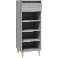 vidaXL Armoire à chaussures Sonoma gris 40x36x105 cm Bois d'ingénierie