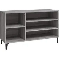 vidaXL Armoire à chaussures Sonoma gris 102x36x60 cm Bois d'ingénierie