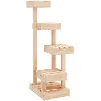 vidaXL Arbre à chat 45,5x49x103 cm Pin massif Arbre à grimper Arbre à jouer pour chats