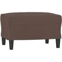 vidaXL Repose-pied Marron 60x50x41 cm Similicuir