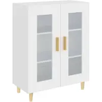 vidaXL Sideboard Blanc 69,5x34x90 cm Bois composite