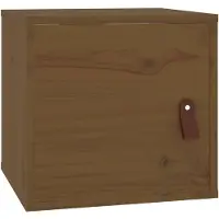 vidaXL Armoire murale Marron miel 31,5x30x30 cm Bois de pin massif