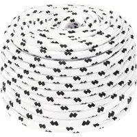 vidaXL Corde de bateau tressé Blanc 6 mmx100 m Polyester