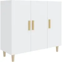 vidaXL Sideboard Blanc 90x34x80 cm Bois composite