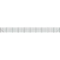 vidaXL Clôture grillagée avec bride de sol vert 1,6x25 m