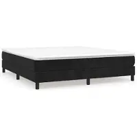 vidaXL Cadre de lit sans matelas noir 180x200 cm velours