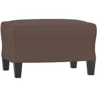 vidaXL Repose-pied Marron 60x50x41 cm Similicuir