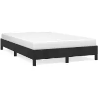 vidaXL Cadre de lit sans matelas noir 120x200 cm velours