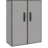 vidaXL Armoire à chaussures Gris 60x28x90 cm Tissu