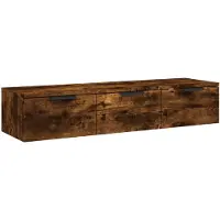 vidaXL Armoire murale Chêne fumé 102x30x20 cm Bois d'ingénierie
