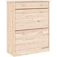 vidaXL Armoire à chaussures ALTA 77x35x96 cm bois massif de pin