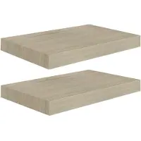 vidaXL Étagères murales flottantes 2 pcs chêne 40x23x3,8 cm MDF