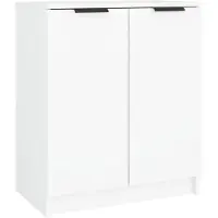 vidaXL Armoire à chaussures Blanc 59x35x70 cm Bois d'ingénierie