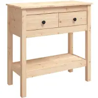 vidaXL Table console 75x35x75 cm Bois massif de pin