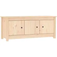 vidaXL Armoire à chaussures 110x38x45,5 cm Bois de pin massif