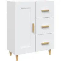 vidaXL Sideboard Blanc 69,5x34x90 cm Bois composite