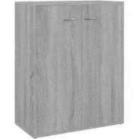 vidaXL Sideboard Gris Sonoma 60x30x75 cm Bois composite