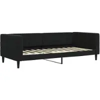 vidaXL Lit de jour noir 90x200 cm velours