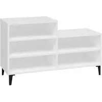 vidaXL Armoire à chaussures Blanc 102x36x60 cm Bois d'ingénierie