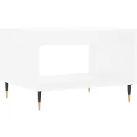 vidaXL Table basse blanche 60x50x40 cm Bois composite