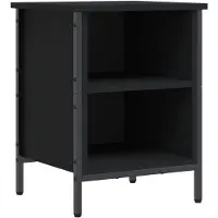 vidaXL Armoire à chaussures noir 38x35x50 cm bois d'ingénierie