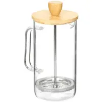 Vivalto théière en borosilicate avec couvercle en bambou 6 (0.60 l)