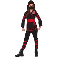 Guirca Ninja Girl Costume Noir 5-6 Years
