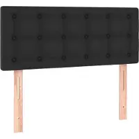 vidaXL Tête de lit noir 100x5x78/88 cm similicuir