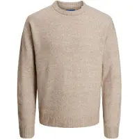 Jack & Jones Pull-over 'JOROLLIE' beige chiné