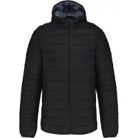 Kariban Doudoune l?g?re capuche homme Marl Dark Grey - Kariban K6110 - Taille 4XL