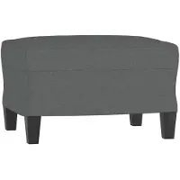 vidaXL Repose-pied Gris foncé 60x50x41 cm Tissu