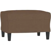 vidaXL Repose-pied Marron 60x50x41 cm Tissu