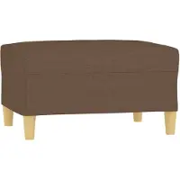 vidaXL Repose-pied Marron 70x55x41 cm Tissu
