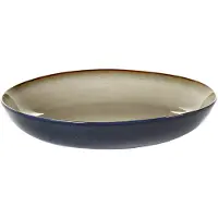 Serax Terres de Rêves Assiette Creuse L | Misty Gray|Dark Blue