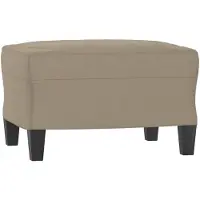 vidaXL Repose-pied Taupe 60x50x41 cm Tissu microfibre