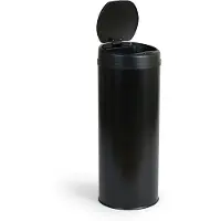Umuzi Cleaning Umuzi poubelle de nettoyage 50L - Ronde - Noir mat - Soft Close - Ø30cmx72cm(H)