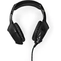 Nedis Casque de jeu, éclairage LED supra-auriculaire
