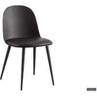 Molecule Chaise Jasmin | 51 x 44 x 81 cm | Noir