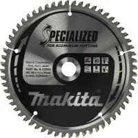 Makita Lames carbure "Specialized" pour aluminium, pour scies radiales et à onglets taille Ø190 mm x 60 Dents