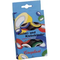 Coroplast Kit de rubans adhésifs en PVC Bleu, Jaune (19 mm)