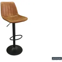 Molecule Tabouret de bar Mancia PU Cognac 99x48x56 cm- Style vintage