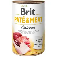 Brit Pate & Meat Chicken 400g 6 Units Blanc