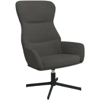 vidaXL Fauteuil relax gris foncé velours