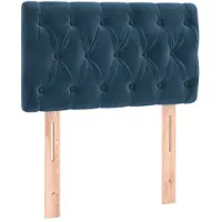 vidaXL Tête de lit bleu foncé 80x7x78/88 cm velours