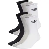 Adidas Originals Chaussettes 'Trefoil Cushion' gris / gris chiné / noir / blanc