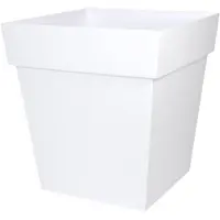 Eda Pot de Plante EDA en Polypropylène Blanc 32x32x32 cm