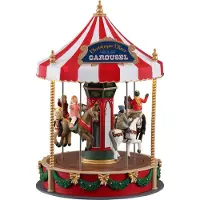 Lemax GIOSTRA CAROSELLO NATALIZIO -CHRISTMAS CHEER CAROUSEL COD 14821 VILLAGE