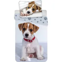 Cofi1453® Literie en coton 140x200 Dog 4127 Taie d'oreiller 70x90